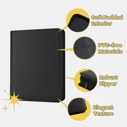 9-Pocket Toploader Binder Clovecat Premium Card Book， Holds 252 Trading Card ... - Image 4