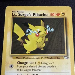 Lt. Surge’s Pikachu 81/132 | Gym Heroes | Non Holo Pokemon Card LP - Image 2