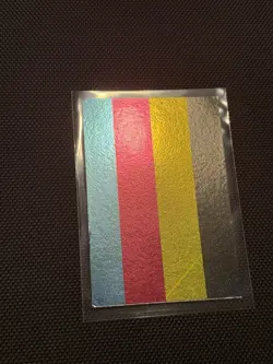 Yugioh Test Print Card Secret Rare Holo Vintage CMYK Misprint Error - Image 2