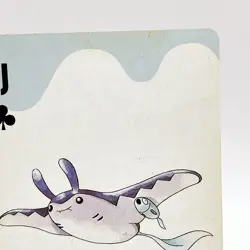 Mantine Pokemon #226 Playing Card Gold Poker Pichu Nintendo Japanese Vintage - Image 3