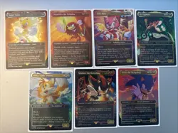 MTG Secret Lair Sonic Rainbow Foil Bundle (Opened) ALL Friends Turbo Chasing - Image 1