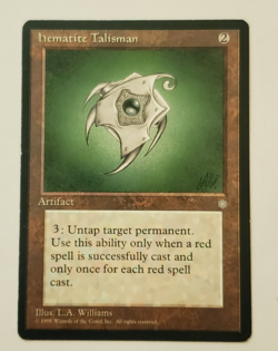 1x Hematite Talisman Ice Age MTG Magic the Gathering NM - Image 1