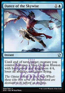 Dance of the Skywise 2x FOIL DTK MTG Dragons of Tarkir Uncommon MINT blue - Image 1
