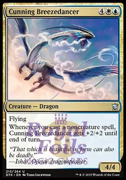 Cunning Breezedancer 2x FOIL DTK MTG Dragons of Tarkir Uncommon MINT white blue - Image 1
