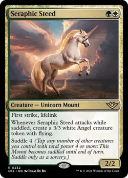 Seraphic Steed - Near Mint MTG Outlaws of Thunder Junction - Image 1