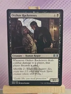 MTG: Orzhov Racketeers 080/259 - Ravnica Allegiance - NM Condition - Image 1