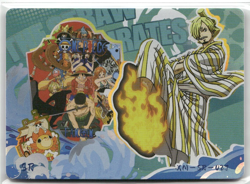 SANJI SR XM-SR-027 THE BRAVE PIRATE Thick One Piece Collectible Card - Image 1