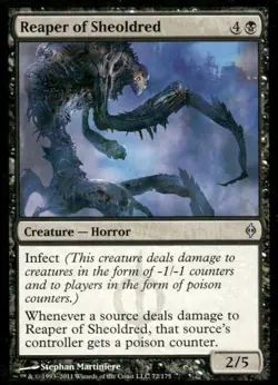 Reaper of Sheoldred New Phyrexia MTG Magic the Gathering card - Image 1