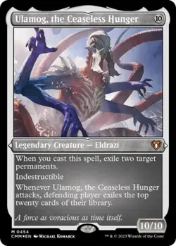 Ulamog, the Ceaseless Hunger (Foil Etched) -Foil Near Mint MTG Commander Masters - Image 1