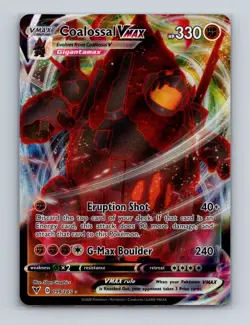 Coalossal VMax 099 2020 Pokemon Vivid Voltage Ultra Rare Card NM+ - Image 1