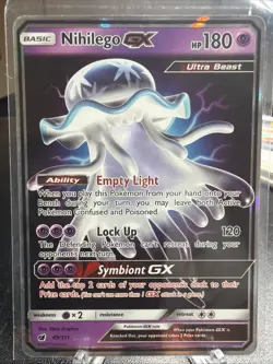 Pokemon TCG Nihilego GX Ultra Rare Card 49/111 Crimson Invasion - Image 1
