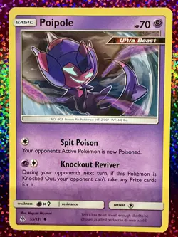 Pokemon Poipole 55/131 2018 Sun & Moon Forbidden Light TCG Card !! Free S&H !! - Image 1