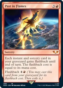 Past in Flames (Surge Foil) -Foil Near Mint MTG Universes Beyond: Warhammer 40K - Image 1
