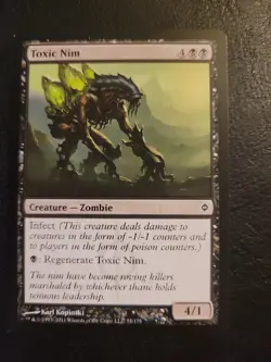 Magic the Gathering MTG Toxic Nim (75) New Phyrexia Black Zombie Infect LP - Image 1