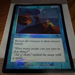 Wizards of the Coast Evacuation MTG 2001 Instant Foil Blue English - Image 2