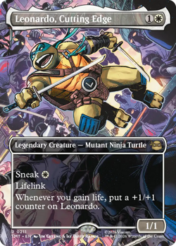 Leonardo, Cutting Edge (REGULAR) x1 - MTG Teenage Mutant Ninja Turtles TMT #211 - Image 1