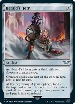 Herald's Horn (Surge Foil) -Foil Near Mint MTG Universes Beyond: Warhammer 40K - Image 1