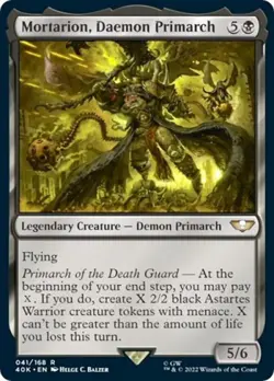 Mortarion, Daemon Primarch (Surge Foil) -Foil Near Mint MTG - Image 1