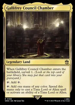 MTG Magic the Gathering Gallifrey Council Chamber (188/1208) Doctor Who NM - Image 1