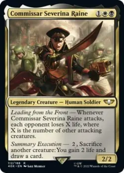 Commissar Severina Raine (Surge Foil) -Foil Near Mint MTG - Image 1