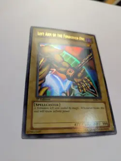 Yugioh Exodia Left Arm of the Forbidden One LOB-123 Ultra Rare 1st Ed AE - Image 4