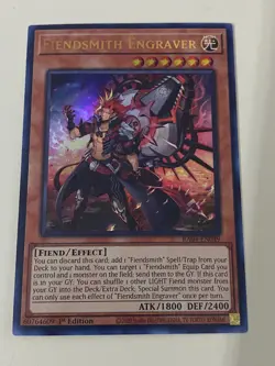 Yugioh Fiendsmith Engraver x 3 - 1st Edition Ultra Rare NM - Free Holo Card - B - Image 2