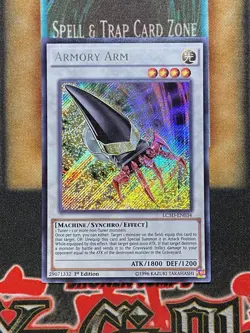 Yugioh Armory Arm LC5D-EN034 Secret Rare 1st Ed NM - Image 1