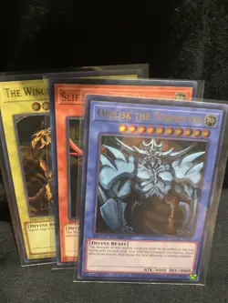 YUGIOH: EGYPTIAN GOD SET 25th LC01-EN001 002 003 NM Ultra Rare - Image 1