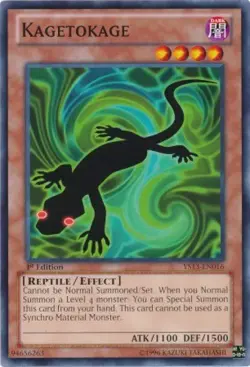 Kagetokage - YS13-EN016 - Common - 1st Edition NM Yugioh Super Starter: V for Vi - Image 1