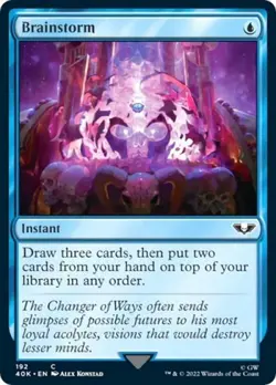 Brainstorm (Surge Foil) -Foil Near Mint MTG Universes Beyond: Warhammer 40K - Image 1