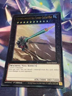 Yu-Gi-Oh! Superdreadnought Rail Cannon Gustav Max RA04-EN063 Ultimate Rare NM/M - Image 2