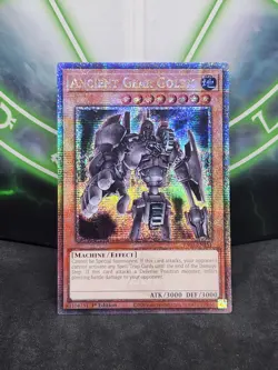 Yugioh Ancient Gear Golem RA03-EN151 Quarter Century Secret Rare 1st Ed NM - Image 1