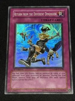 Yu-Gi-Oh! TCG Return From The Different Dimension DPKB-EN038 Super Rare LP - Image 1