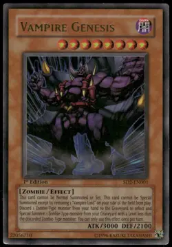Vampire Genesis Ultra Rare Structure Deck: Zombie Madness SD2-EN001 LP - Image 1