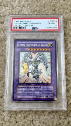 2006 YuGiOh! - Limited Edition - Elemental Hero Shining Flare Wingman - PSA 10 - Image 1