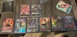 Bandai One Piece Card Game OP16 Alt Art Lot of 7, 27srs - Image 1