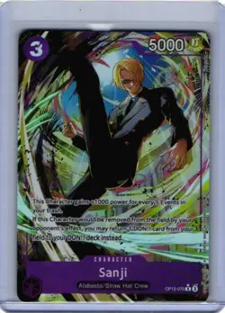Sanji OP12-070 ALTERNATE ART Legacy Of The Master One Piece CCG Bandai ALT Rare - Image 1