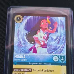 Moana - Curious Explorer Disney Lorcana TCG Character Card English 4/4 Cost 5 - Image 1