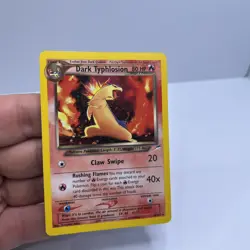 DARK TYPHLOSION Neo Destiny POKEMON Holo 2000 Trading Card 10/105 CLEAN WOW - Image 1