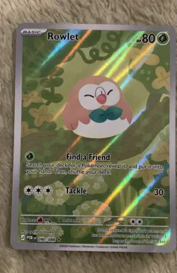 Rowlet 090/088 Illustration Rare Holo Pokemon Card Near Mint - Image 1