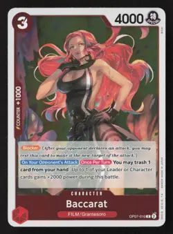 Baccarat (Judge Pack Vol. 4) R One Piece Promotion Cards OP07-010 NM - Image 1