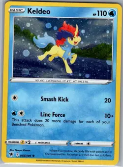 Keldeo - (Cosmos Holo) 045/189 - Pokemon Card - NM - Image 1