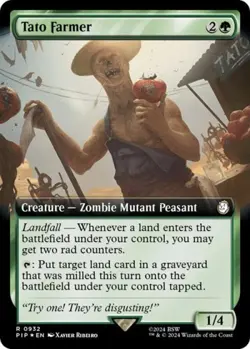 Tato Farmer (Extended Art) (Surge Foil) -Foil Near Mint MTG - Image 1