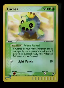 Cacnea 57/100 EX Sandstorm 2003 Reverse Holo e-Series Pokemon Card TCG - Image 1