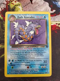 Dark Gyarados 25/82 Non-Holo Rare Team Rocket Set Pokemon Card - Image 1