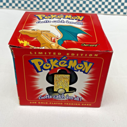 1999 Pokemon TCG Burger King Charizard 23k Gold Plated Card NEW Sealed Vintage - Image 5
