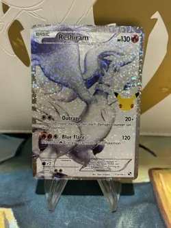 Reshiram 113/114 Pokemon TCG Celebrations Holo Full Art Ultra Rare Card NM - Image 1