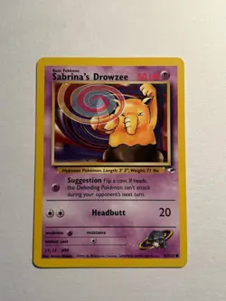 Sabrina's Drowzee Gym Heroes 96/132 MP Pokemon Card - Image 1