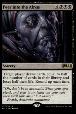 MTG Core Set 2021 #117 Peer into the Abyss - Lightly played - Image 1