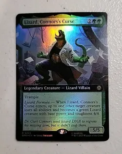 Lizard, Connors's Curse (Extended Art) Marvel's Spider-Man Foil MTG - Image 1